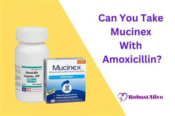 Can i take mucinex while taking amoxicillin