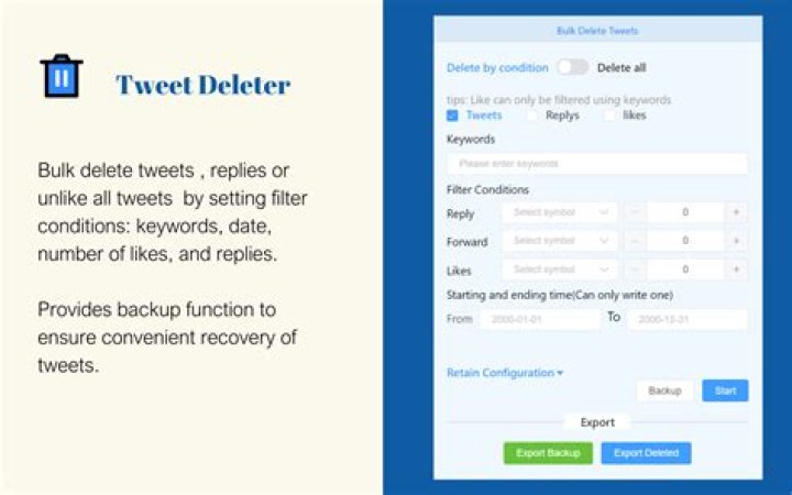 How to delete all tweets