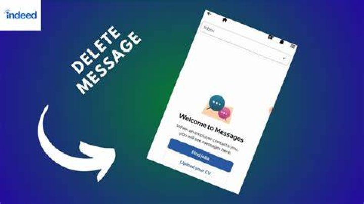 How to delete messages on indeed
