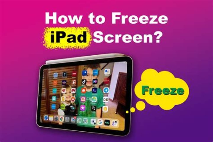 How to freeze ipad screen