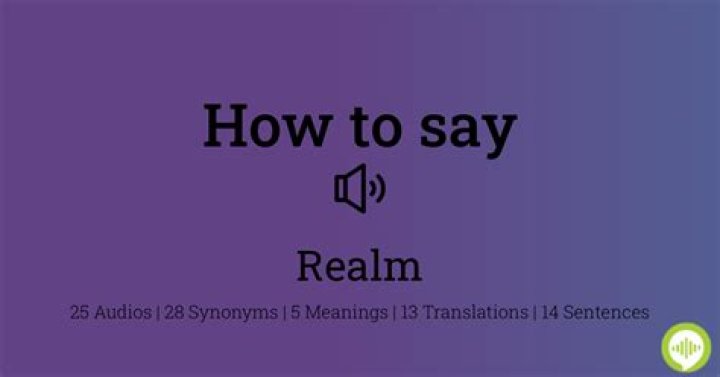 How to pronounce realm