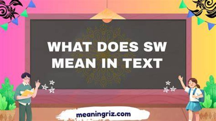 What does sw stand for in slang