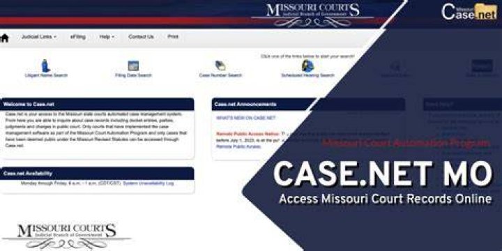 Why is missouri case net unavailable