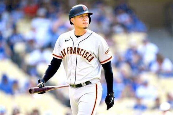 Wilmer Flores shares a photo with his newly born son